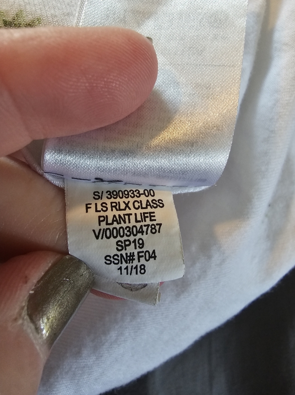 Old Navy Women's white Plant Life long sleeve button-down shirt size XL - Picture 14 of 14